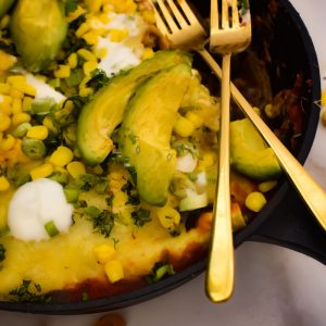 Enchiladas de Maiz Callejero y fajitas de Porto bello.