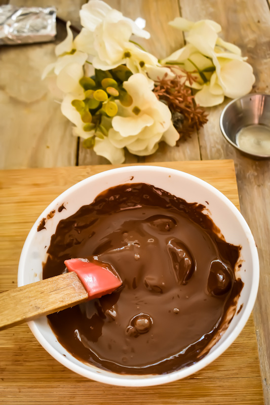 chocolate derretido