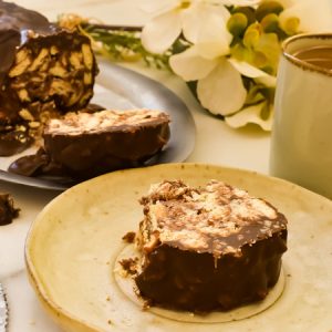 Postre de Galletas y Chocolate.